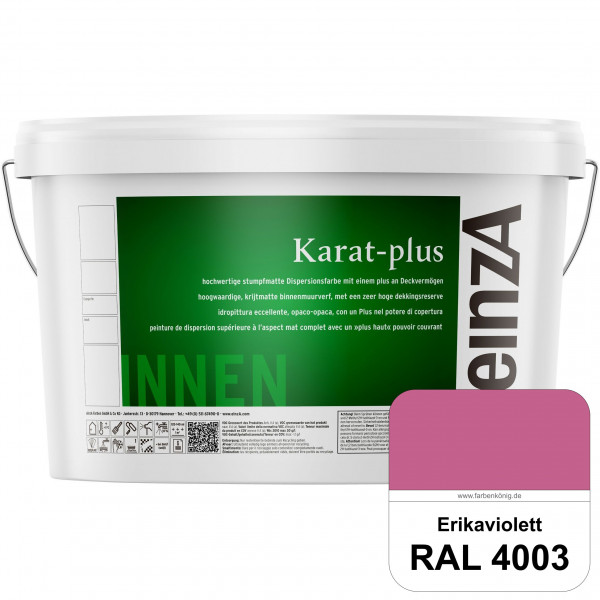 einzA Karat-plus (RAL 4003 Erikaviolett) Innenwandfarbe mit herausragenden Produkteigenschaften