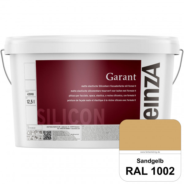 einzA Garant (RAL 1002 Sandgelb) elastische Siliconharz-Fassadenfarbe