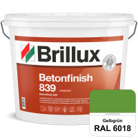 Betonfinish 839 (RAL 6018 Gelbgrün) elastische Beschichtung zum Schutz rissgefährdeter Betonbauteile