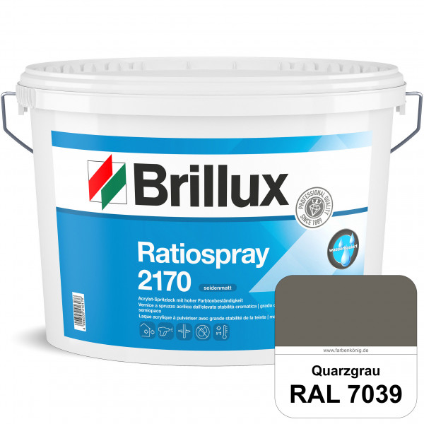 Ratiospray 2170 (RAL 7039 Quarzgrau) wasserbasierter, seidenmatter & farbtonbeständiger Allround-Spr