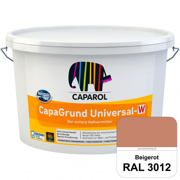 CapaGrund Universal-W (RAL 3012 Beigerot) hoch wasserdampfdurchlässige Spezial-Grundierung (innen &