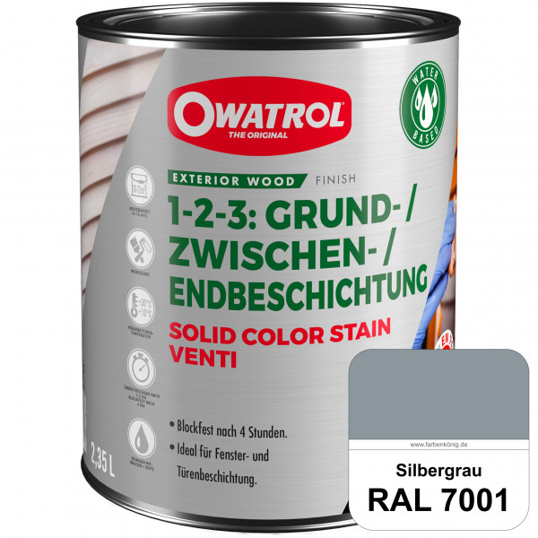 SOLID COLOR STAIN VENTI (RAL 7001 Silbergrau)