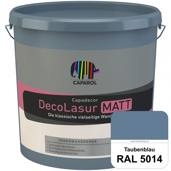 Capadecor DecoLasur Matt (RAL 5014 Taubenblau) Matte Lasurfarbe auf Dispersionsbasis (innen)