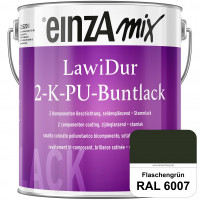 einzA LawiDur 2-K-PU-Buntlack - Seidenglanz (RAL 6007 Flaschengrün)
