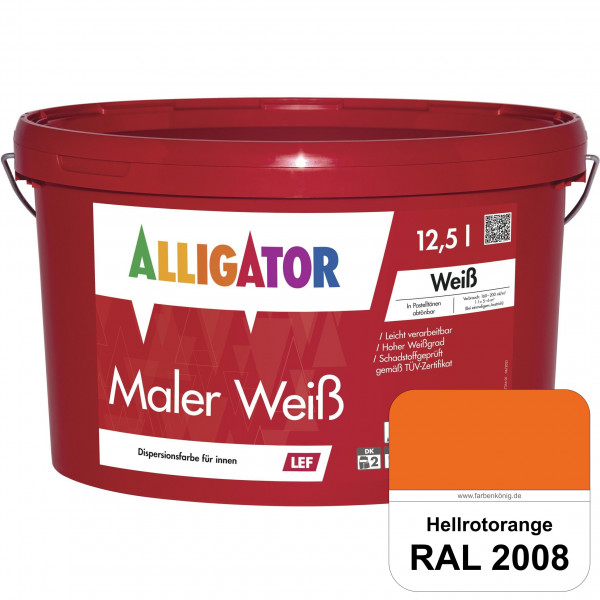 Maler Weiß LEF (RAL 2008 Hellrotorange)