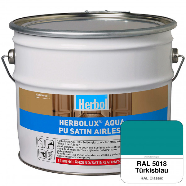 Herbolux Aqua PU Satin Airless (RAL 5018 Türkisblau)