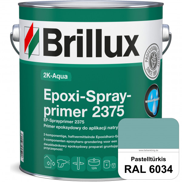 2K-Aqua Epoxi-Sprayprimer 2375 (RAL 6034 Pastelltürkis) haftvermittelnde 2K-Grundierung auf nicht sa