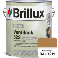 Impredur Ventilack 822 (RAL 1011 Braunbeige) Seidenglanzlack (lösemittelhaltig) Fenster & Türen inne