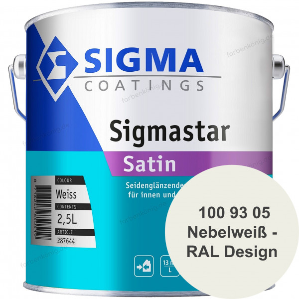 Sigmastar Satin (B-Ware) - 2,5 Liter (RAL 100 93 05 - RAL Design System)