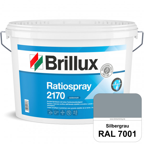 Ratiospray 2170 (RAL 7001 Silbergrau) wasserbasierter, seidenmatter & farbtonbeständiger Allround-Sp