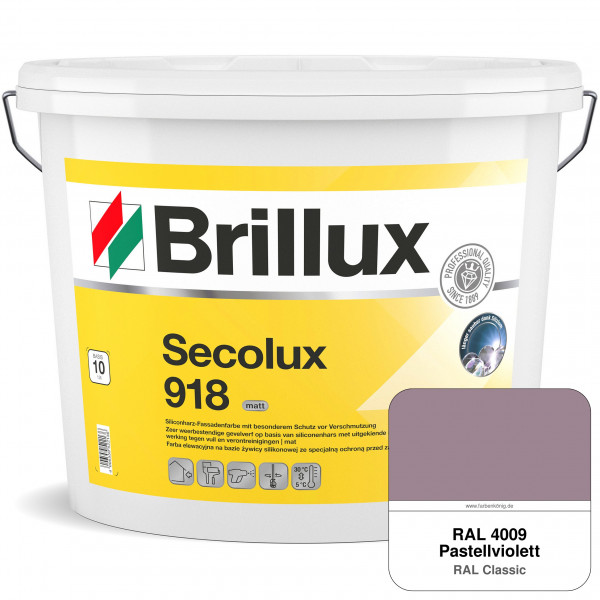 Secolux 918 TSR-Formel (RAL 4009 Pastellviolett) für den Einsatz auf WDVS - ehemals Silicon-Fassaden