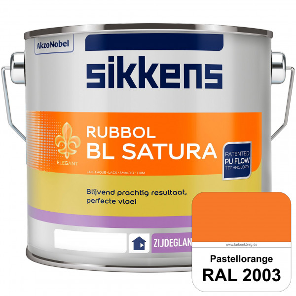 Rubbol BL Satura (RAL 2003 Pastellorange) seidenglänzender PU-Lack (wasserbasiert) innen & außen