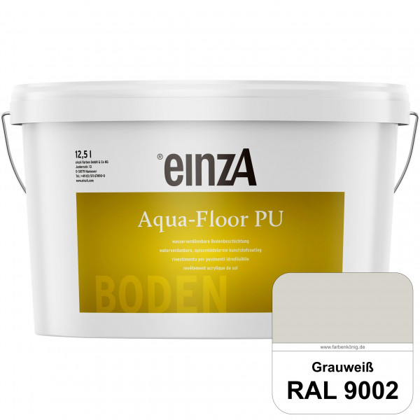 einzA Aqua-Floor PU (RAL 9002 Grauweiß) seidenglänzender Acryl-PU-Bodenbeschichtung