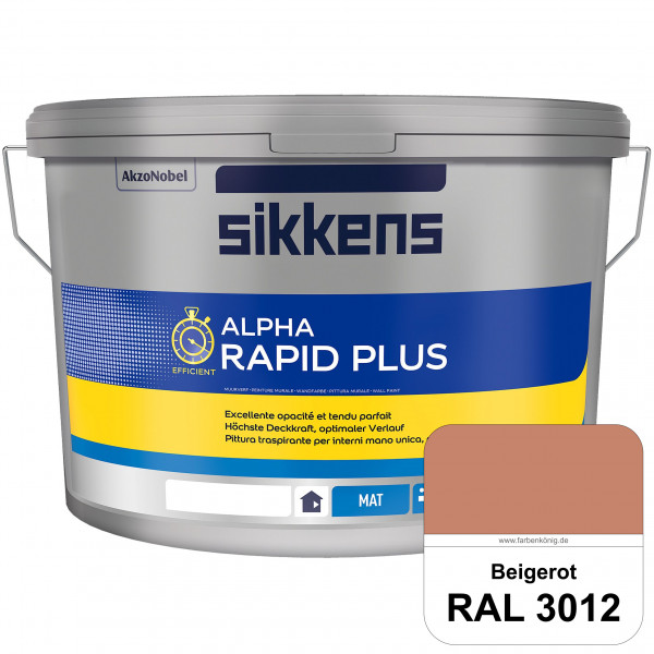 Alpha Rapid Plus (RAL 3012 Beigerot) Hochwertige & stumpfmatte Wandfarbe für mittlere Belastungen