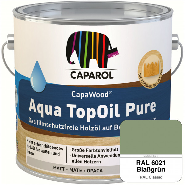 CapaWood® AquaTopOil Pure (RAL 6021 Blassgrün) - ersetzt CapaGreen Holz-Öl Aqua