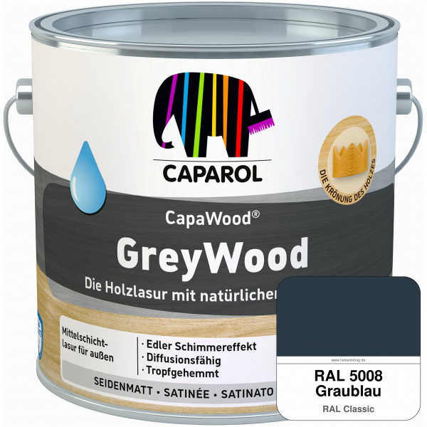 CapaWood® GreyWood (RAL 5008 Graublau) - ersetzt Capadur GreyWood