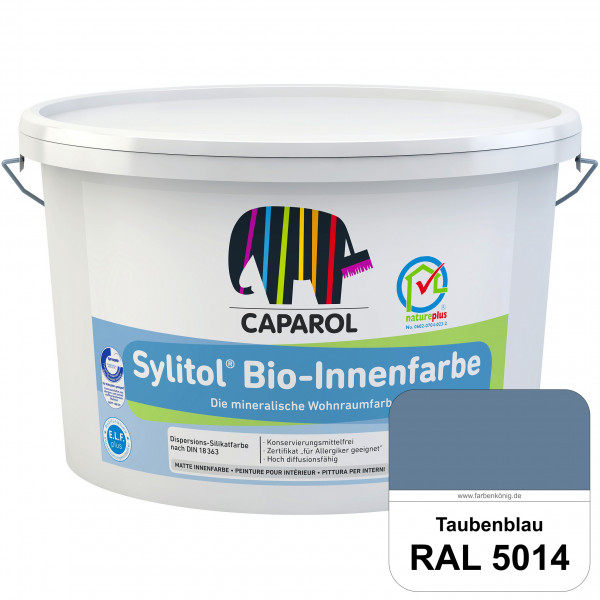 Sylitol® Bio-Innenfarbe (RAL 5014 Taubenblau) Innenfarbe auf Silikatbasis ? für Allergiker