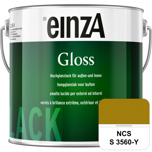einzA Gloss (NCS S 3560-Y) Hochwertiger Alkydharzlack in Premium-Qualität, hochglänzend.