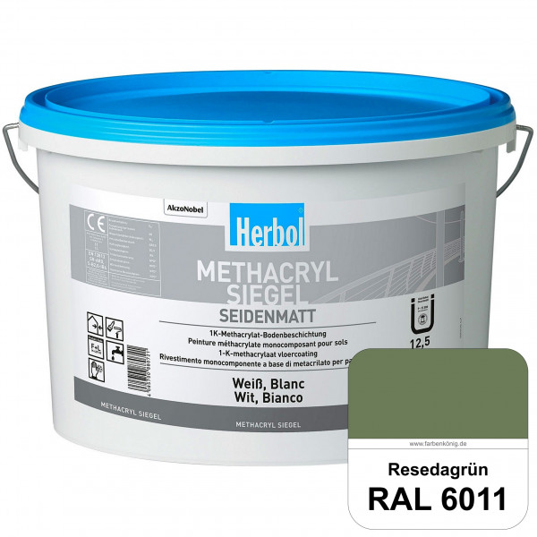 Methacryl Siegel (RAL 6011 Resedagrün) seidenmatte 1K-Beschichtung Böden (Innen & Außen)