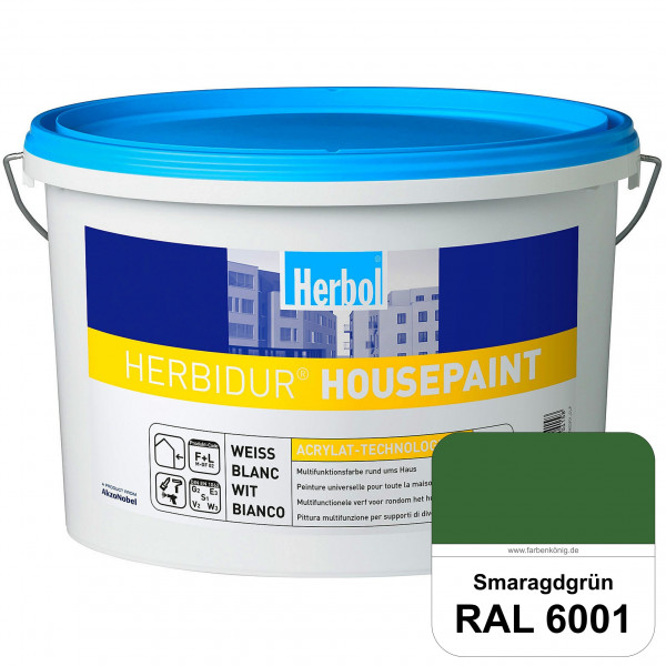 Herbidur Housepaint (RAL 6001 Smaragdgrün) seidenmatte Reinacrylat-Fassadenfarbe