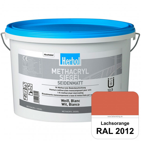 Methacryl Siegel (RAL 2012 Lachsorange) seidenmatte 1K-Beschichtung Böden (Innen & Außen)