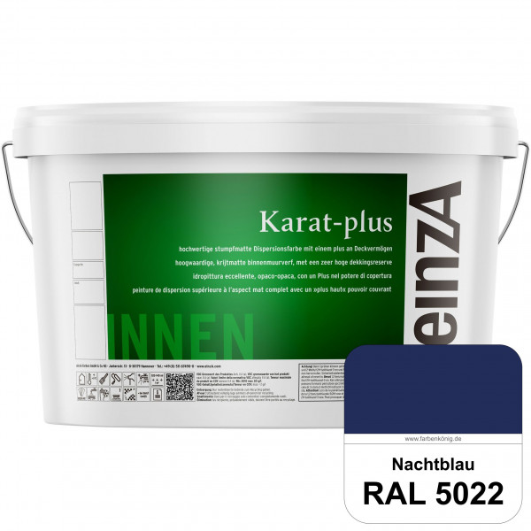 einzA Karat-plus (RAL 5022 Nachtblau) Innenwandfarbe mit herausragenden Produkteigenschaften