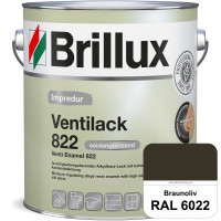 Impredur Ventilack 822 (RAL 6022 Braunoliv) Seidenglanzlack (lösemittelhaltig) Fenster & Türen innen