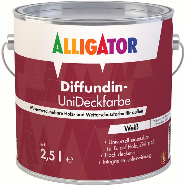 ALLIGATOR Diffundin-UniDeckfarbe (Weiß)