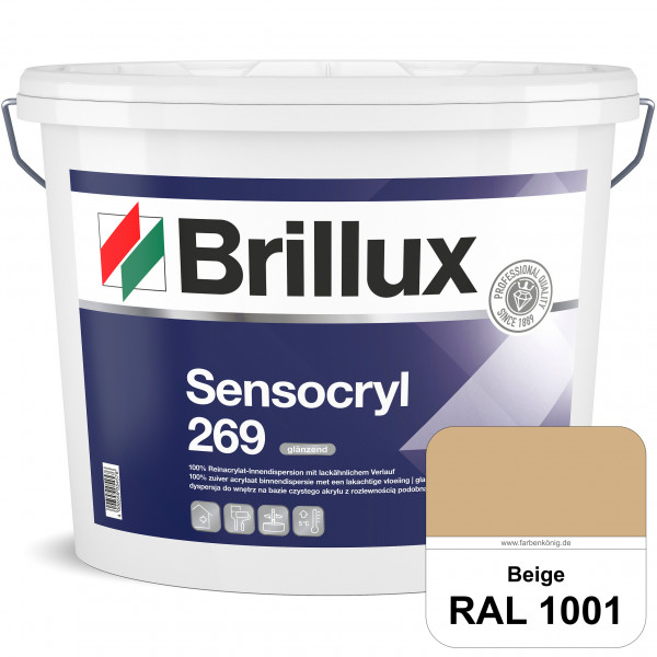 Sensocryl ELF 269 (RAL 1001 Beige) glänzende hochwertige Reinacrylat-Innendispersion für Artzpraxen