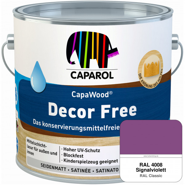 CapaWood® Decor Free (RAL 4008 Signalviolett) - ersetzt Capadur DecorLasur KF