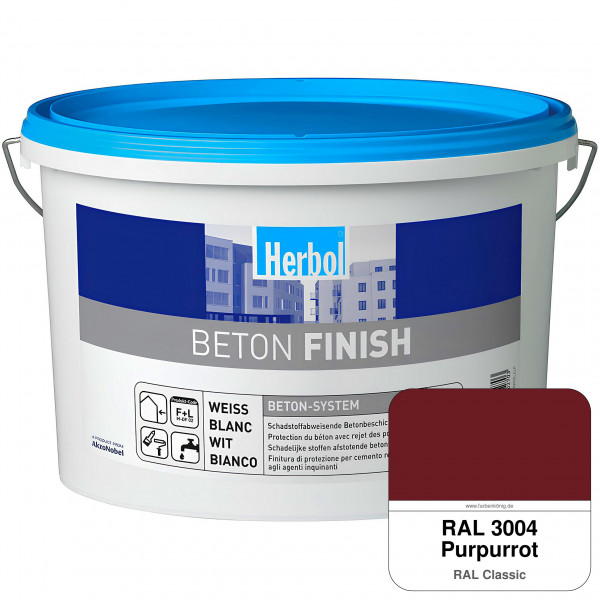 Beton Finish (RAL 3004 Purpurrot)