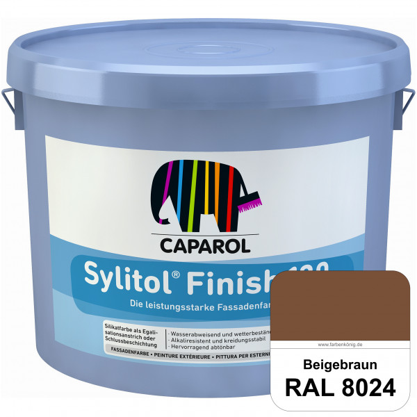 Sylitol® Finish 130 (RAL 8024 Beigebraun) wetterbeständige Fassadenbeschichtungen auf Silikatbasis