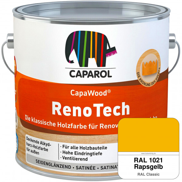 CapaWood® RenoTech (RAL 1021 Rapsgelb) - ersetzt Capadur RenoTech