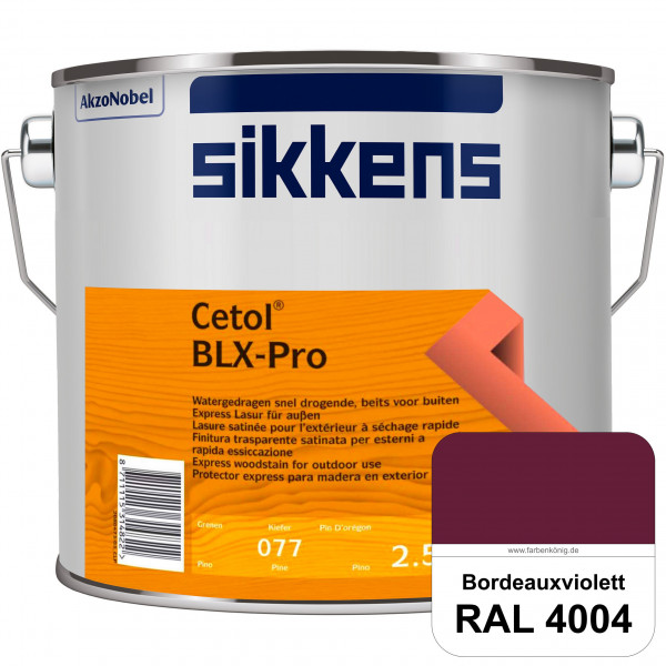 Cetol BLX-Pro (RAL 4004 Bordeauxviolett) Express Lasur für die Beschichtung von Holzoberflächen (auß