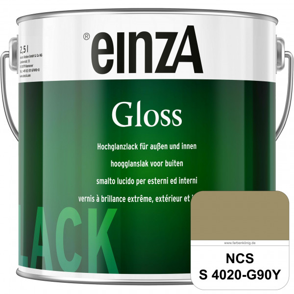 einzA Gloss (NCS S 4020-G90Y) Hochwertiger Alkydharzlack in Premium-Qualität, hochglänzend.