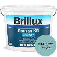 Rausan KR K3 3517 (RAL 6027 Lichtgrün) Organisch gebundener Kratzputz für wetterbeständige Oberfläch