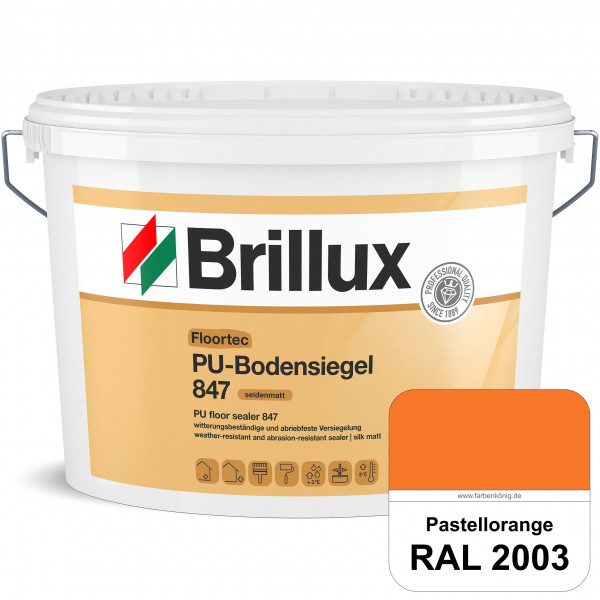 Floortec PU-Bodensiegel ELF 847 (RAL 2003 Pastellorange) seidenmatt, witterungsbeständig, außen & in