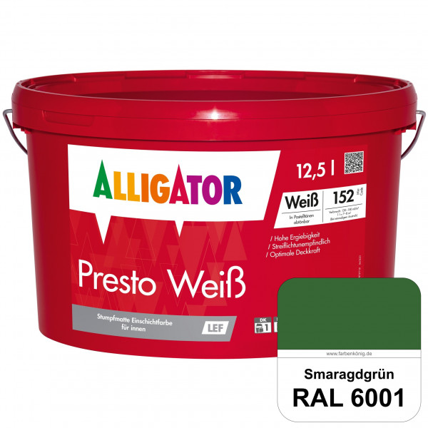 Presto Weiß LEF (RAL 6001 Smaragdgrün)