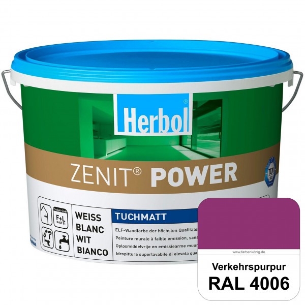 Herbol Zenit Power (RAL 4006 Verkehrspurpur) Superdeckende ELF-Wandfarbe