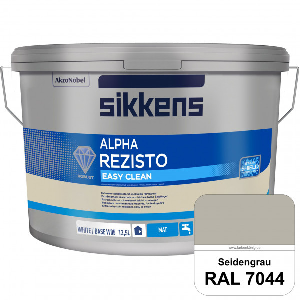 Alpha Rezisto Easy Clean (RAL 7044 Seidengrau) Extrem widerstandsfähige & matte Innenfarbe