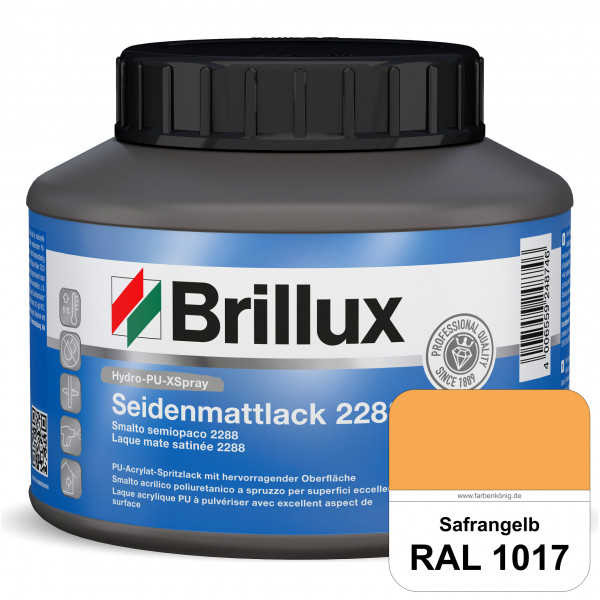 Hydro-PU-XSpray Seidenmattlack 2288 (RAL 1017 Safrangelb) hochwertiger Lack speziell für das XVLP-Sp