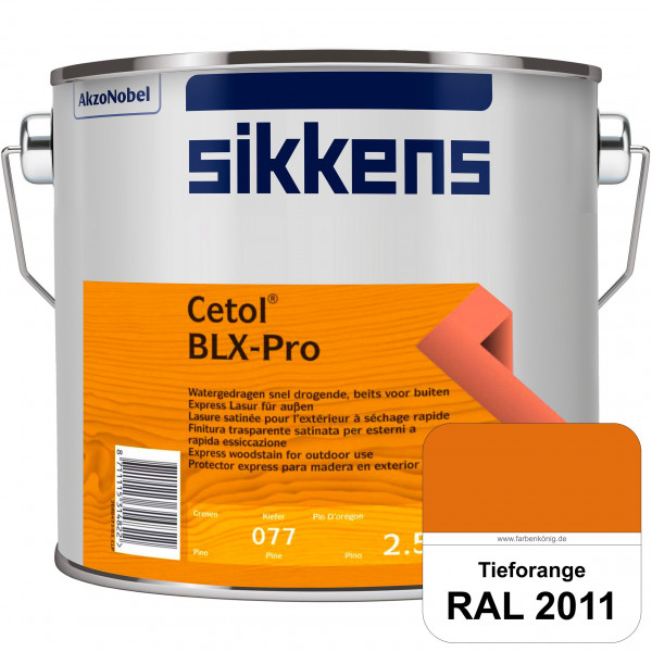 Cetol BLX-Pro (RAL 2011 Tieforange) Express Lasur für die Beschichtung von Holzoberflächen (außen)