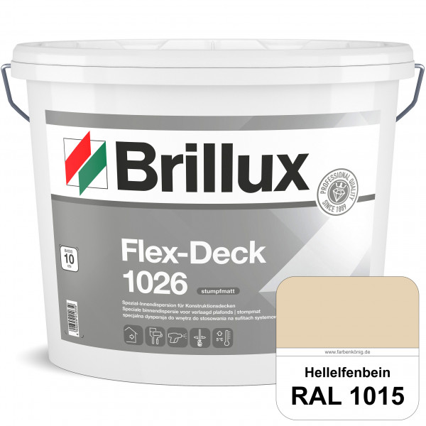 Flex-Deck ELF 1026 (RAL 1015 Hellelfenbein) Hochwertige Innendispersion für Decken mit Installatione