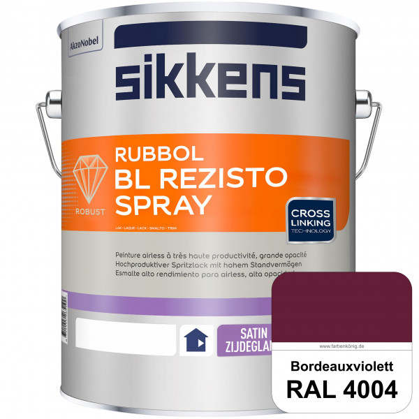 Rubbol BL Rezisto Spray (RAL 4004 Bordeauxviolett) Hochwertiger, strapazierfähiger Airlesslack für (