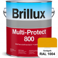 Multi-Protect 800 (RAL 1004 Goldgelb) seidenmatter, hoch wetterbeständiger Methacrylatharzlack, für 