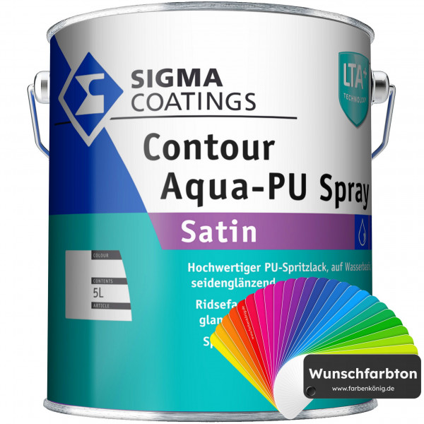 Sigma Contour Aqua-PU Spray Satin (Wunschfarbton)