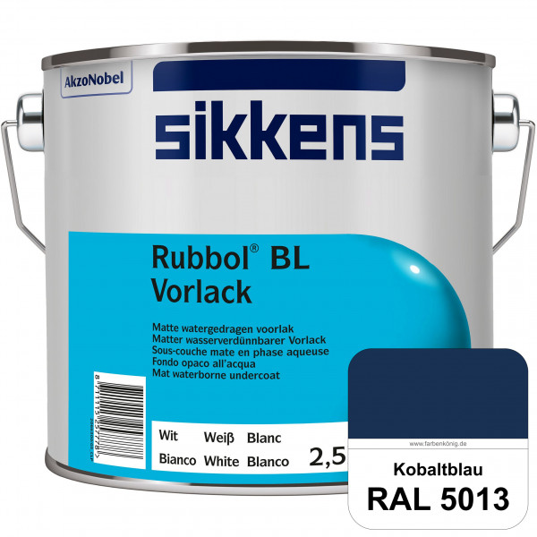 Rubbol BL Vorlack (RAL 5013 Kobaltblau) Wasserbasierter, matter & umweltschonender Vorlack (innen)