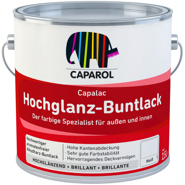 Capalac Hochglanz-Buntlack (Weiß ca. RAL 9010)