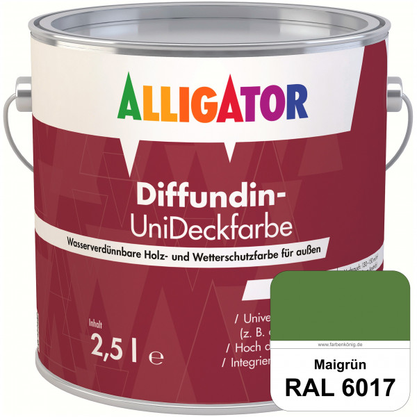 ALLIGATOR Diffundin-UniDeckfarbe (RAL 6017 Maigrün)