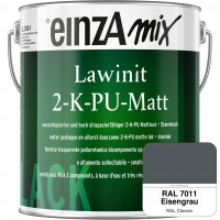 einzA Lawinit 2-K-PU Matt Stammlack (RAL 7011 Eisengrau)